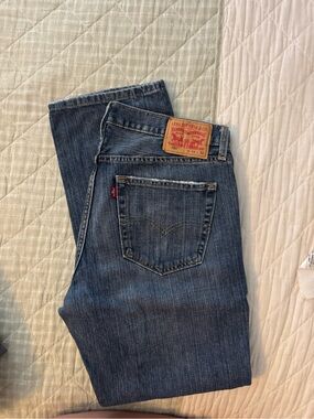 Levi's Men's Dark Blue Straight-Leg Jeans
